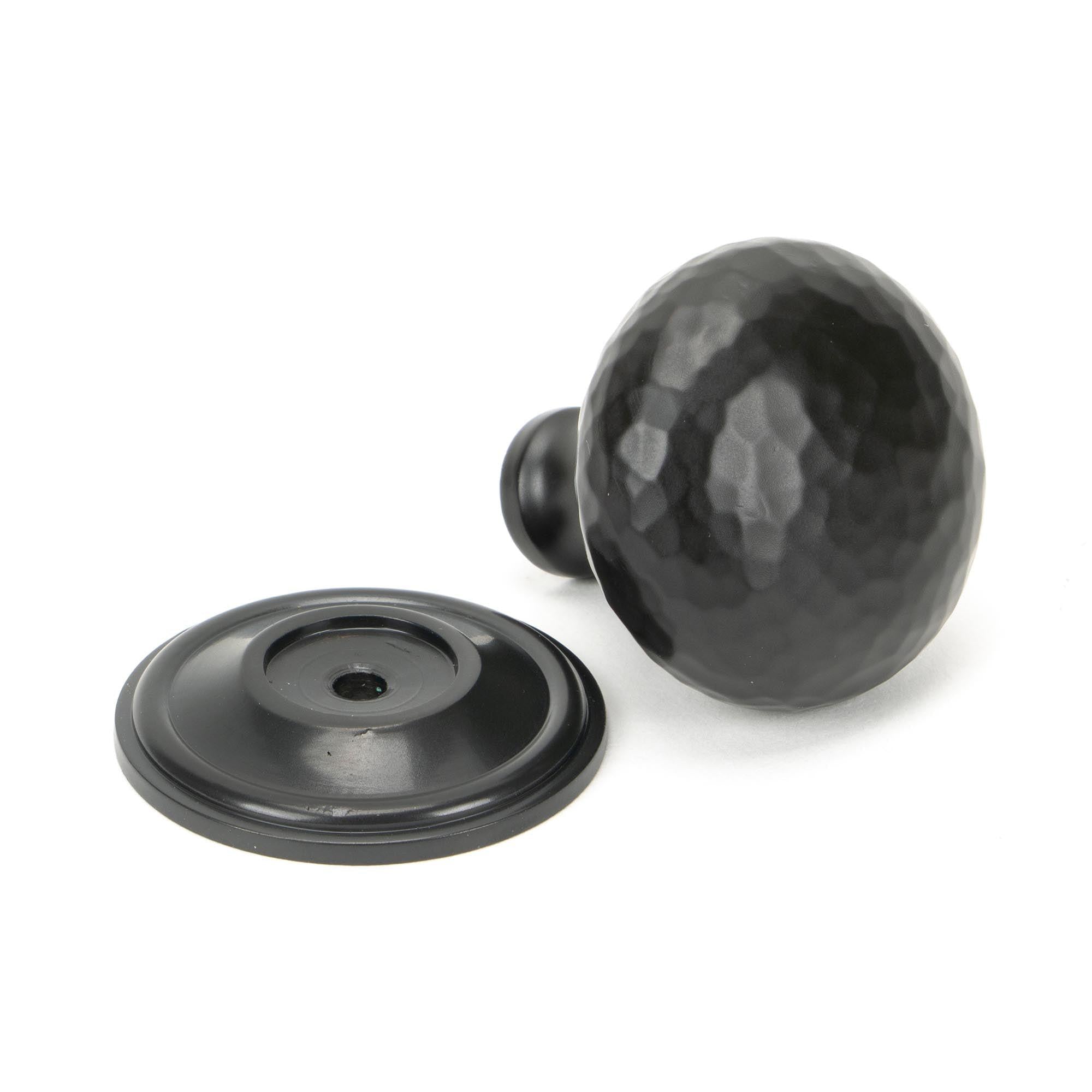 Aged Bronze Hammered Mushroom Cabinet Knob 38mm | From The Anvil - Cabinet Knobs - From The Anvil - Yester Home