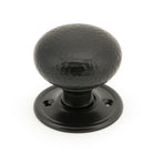 Aged Bronze Hammered Mushroom Mortice/Rim Knob Set | From The Anvil - Mortice Knobs - From The Anvil - Yester Home