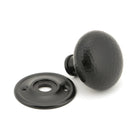 Aged Bronze Hammered Mushroom Mortice/Rim Knob Set | From The Anvil - Mortice Knobs - From The Anvil - Yester Home