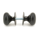 Aged Bronze Hammered Mushroom Mortice/Rim Knob Set | From The Anvil - Mortice Knobs - From The Anvil - Yester Home