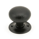 Aged Bronze Hammered Mushroom Mortice/Rim Knob Set | From The Anvil-Mortice Knobs-Yester Home