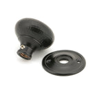 Aged Bronze Hammered Mushroom Mortice/Rim Knob Set | From The Anvil-Mortice Knobs-Yester Home