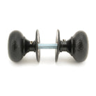Aged Bronze Hammered Mushroom Mortice/Rim Knob Set | From The Anvil-Mortice Knobs-Yester Home