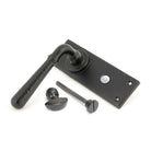 Aged Bronze Hammered Newbury Lever Bathroom Set | From The Anvil-Lever Bathroom-Yester Home
