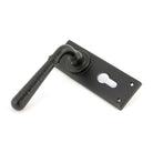 Aged Bronze Hammered Newbury Lever Euro Lock Set | From The Anvil-Lever Euro-Yester Home