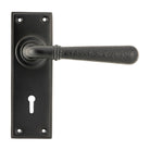 Aged Bronze Hammered Newbury Lever Lock Set | From The Anvil - Lever Lock - From The Anvil - Yester Home