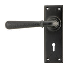 Aged Bronze Hammered Newbury Lever Lock Set | From The Anvil-Lever Lock-Yester Home