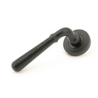 Aged Bronze Hammered Newbury Lever on Rose Set (Art Deco) | From The Anvil-Concealed-Yester Home