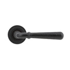 Aged Bronze Hammered Newbury Lever on Rose Set (Art Deco) - Unsprung | From The Anvil - Concealed - From The Anvil - Yester Home