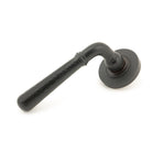 Aged Bronze Hammered Newbury Lever on Rose Set (Plain) | From The Anvil - Concealed - From The Anvil - Yester Home