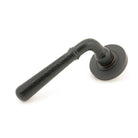 Aged Bronze Hammered Newbury Lever on Rose Set (Plain) | From The Anvil-Concealed-Yester Home
