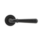 Aged Bronze Hammered Newbury Lever on Rose Set (Plain) - Unsprung | From The Anvil - Concealed - From The Anvil - Yester Home