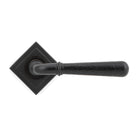 Aged Bronze Hammered Newbury Lever on Rose Set (Square) - Unsprung | From The Anvil-Concealed-Yester Home