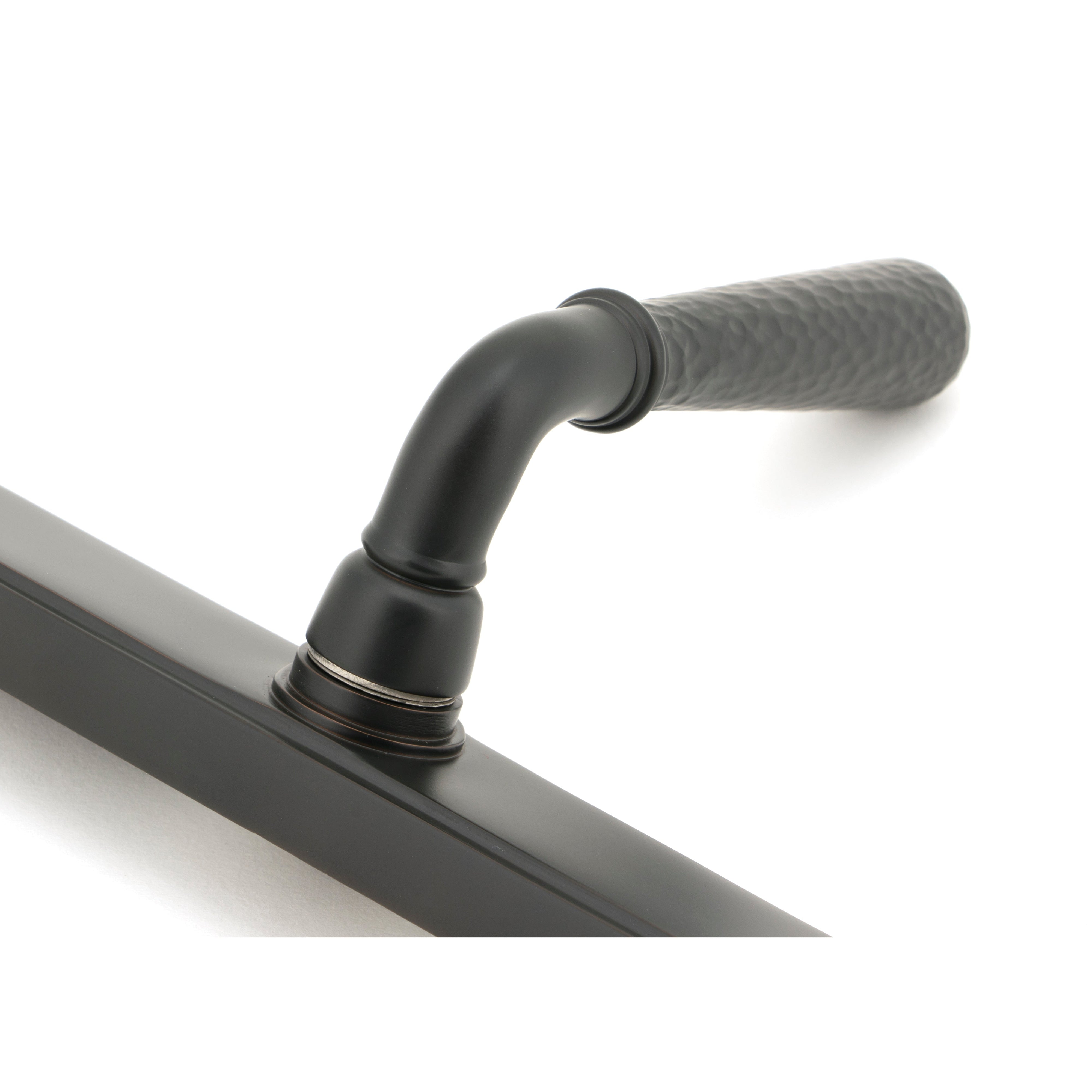 Aged Bronze Hammered Newbury Slimline Espag. Lock Set | From The Anvil-Espagnolette-Yester Home