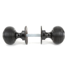 Aged Bronze Heavy Beehive Mortice/Rim Knob Set | From The Anvil - Mortice Knobs - From The Anvil - Yester Home