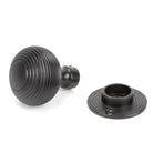 Aged Bronze Heavy Beehive Mortice/Rim Knob Set | From The Anvil - Mortice Knobs - From The Anvil - Yester Home