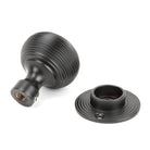 Aged Bronze Heavy Beehive Mortice/Rim Knob Set | From The Anvil - Mortice Knobs - From The Anvil - Yester Home