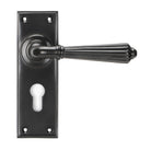 Aged Bronze Hinton Lever Euro Lock Set | From The Anvil-Lever Euro-Yester Home