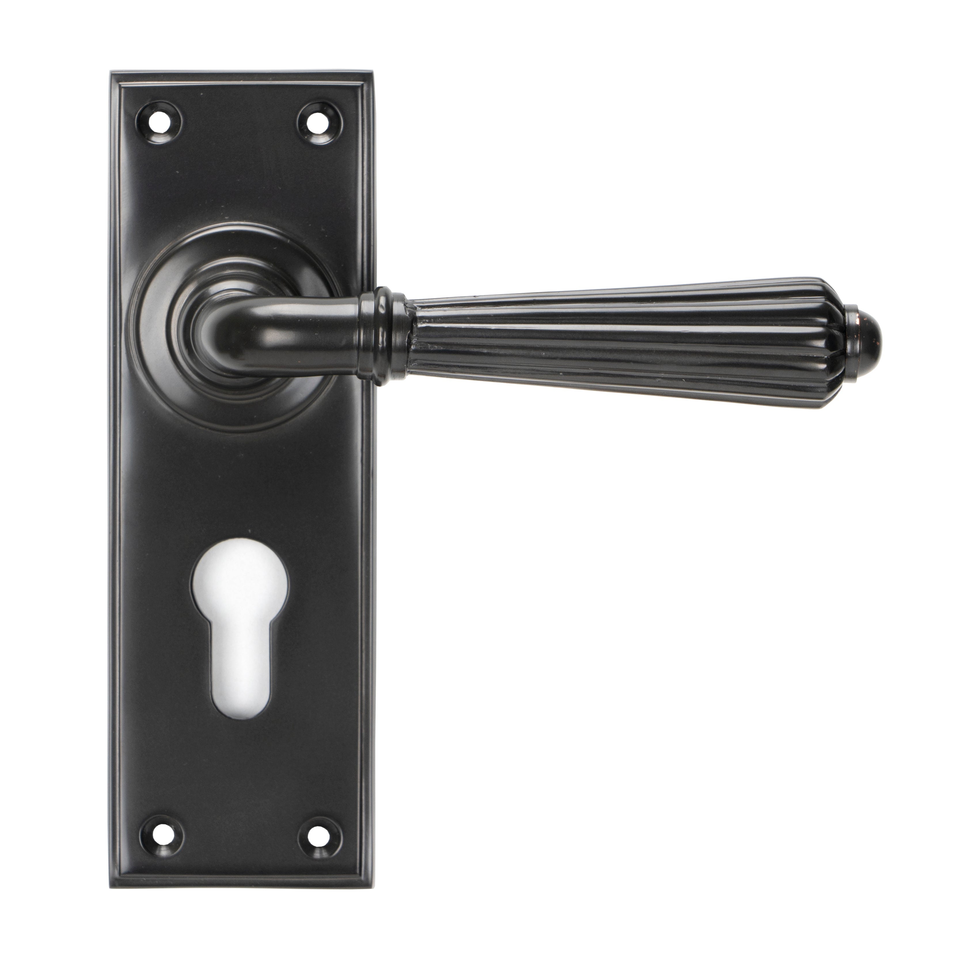 Aged Bronze Hinton Lever Euro Lock Set | From The Anvil-Lever Euro-Yester Home