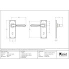 Aged Bronze Hinton Lever Lock Set | From The Anvil-Lever Lock-Yester Home