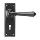 Aged Bronze Hinton Lever Lock Set | From The Anvil-Lever Lock-Yester Home