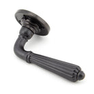 Aged Bronze Hinton Lever on Rose Set - Unsprung | From The Anvil-Lever on Rose-Yester Home