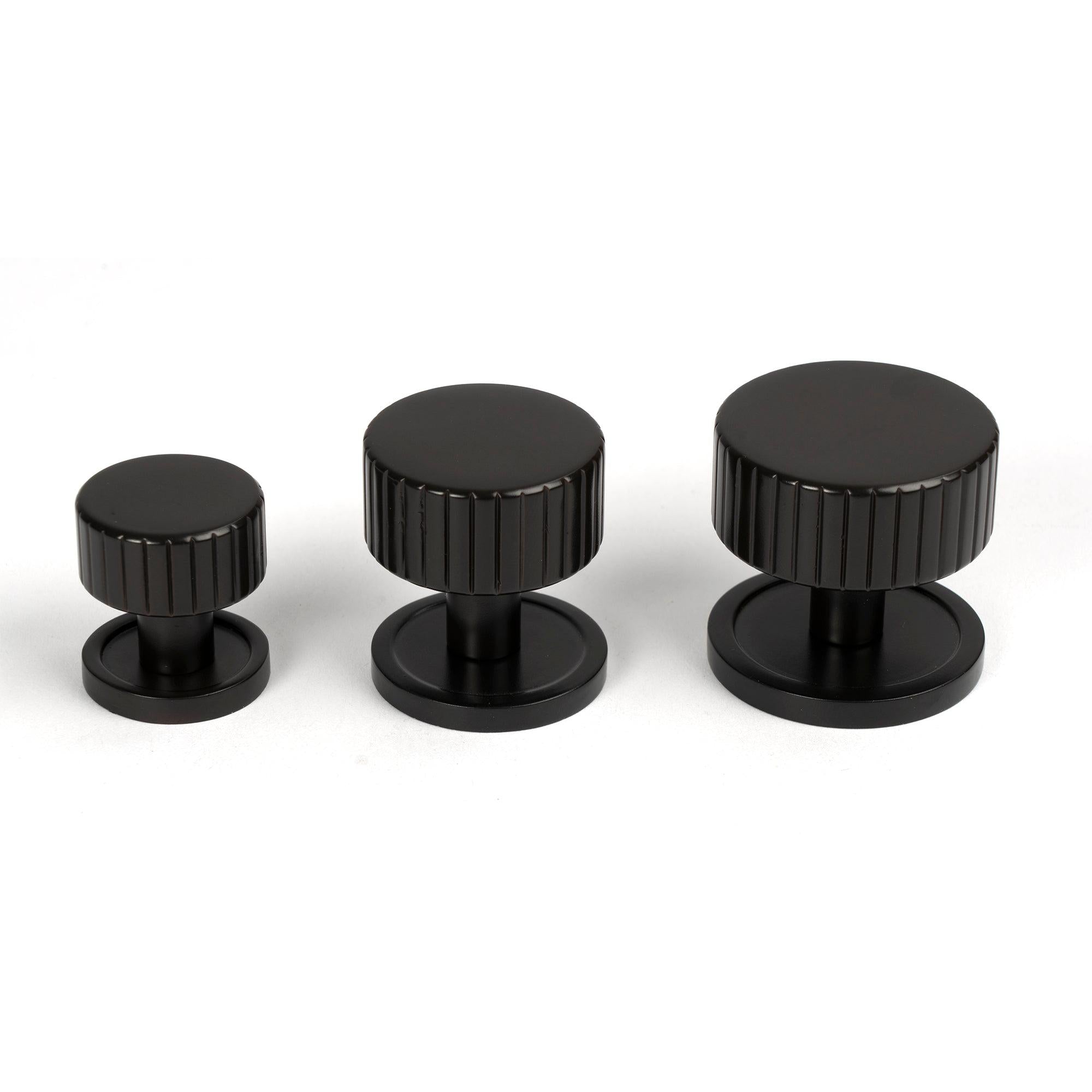Aged Bronze Judd Cabinet Knob - 25mm (Plain) | From The Anvil - Cabinet Knobs - From The Anvil - Yester Home