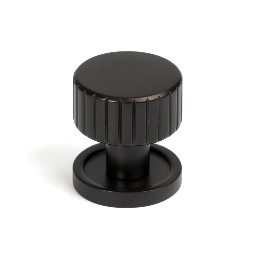 Aged Bronze Judd Cabinet Knob - 25mm (Plain) | From The Anvil-Cabinet Knobs-Yester Home