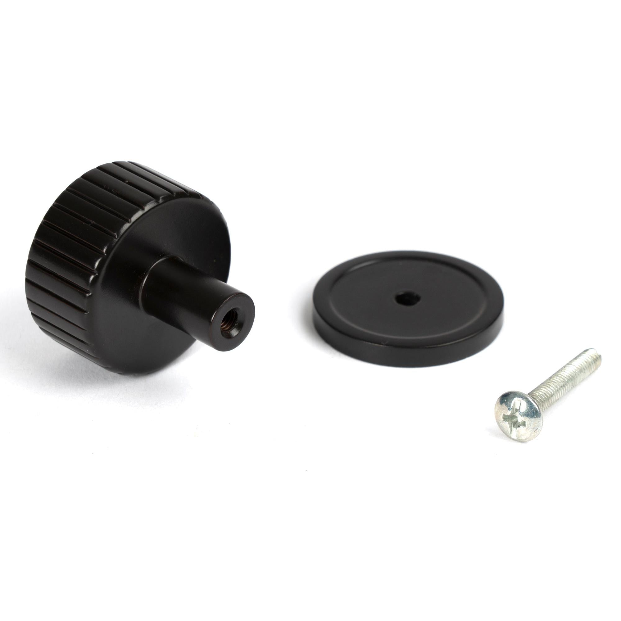Aged Bronze Judd Cabinet Knob - 32mm (Plain) | From The Anvil - Cabinet Knobs - From The Anvil - Yester Home
