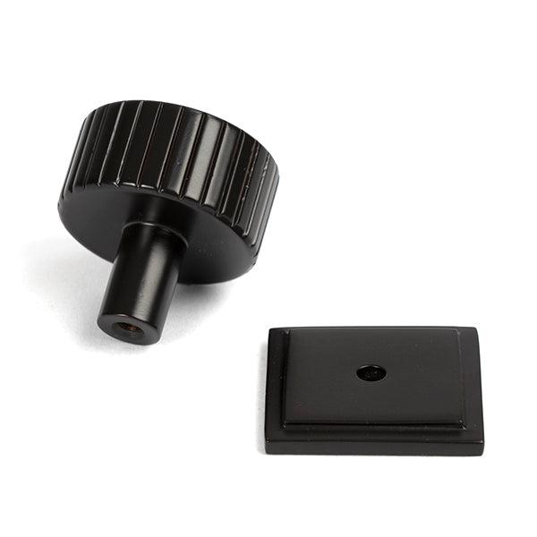 Aged Bronze Judd Cabinet Knob - 32mm (Square) | From The Anvil-Cabinet Knobs-Yester Home