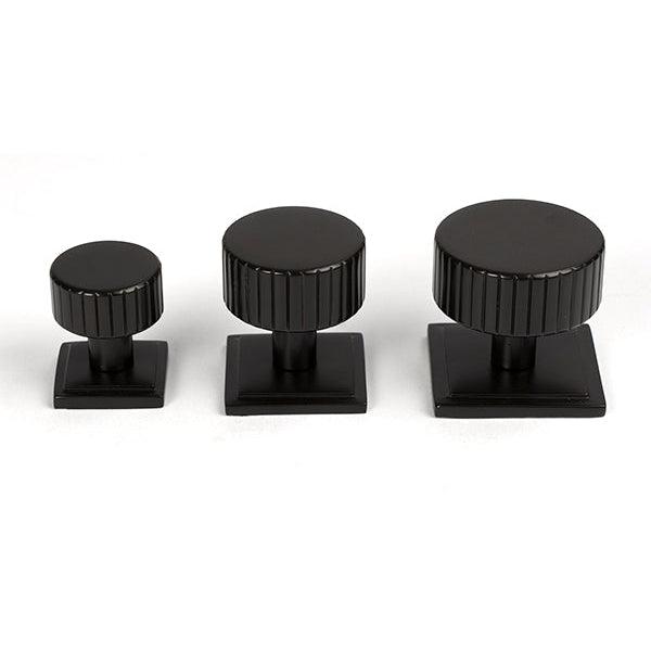 Aged Bronze Judd Cabinet Knob - 32mm (Square) | From The Anvil-Cabinet Knobs-Yester Home