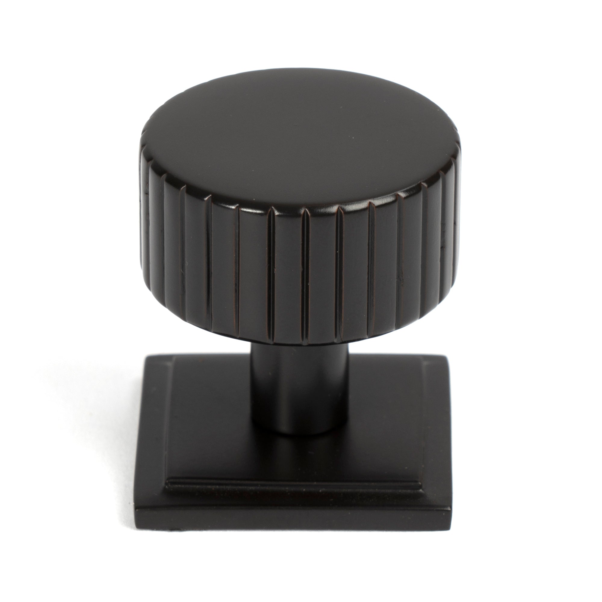 Aged Bronze Judd Cabinet Knob - 32mm (Square) | From The Anvil-Cabinet Knobs-Yester Home