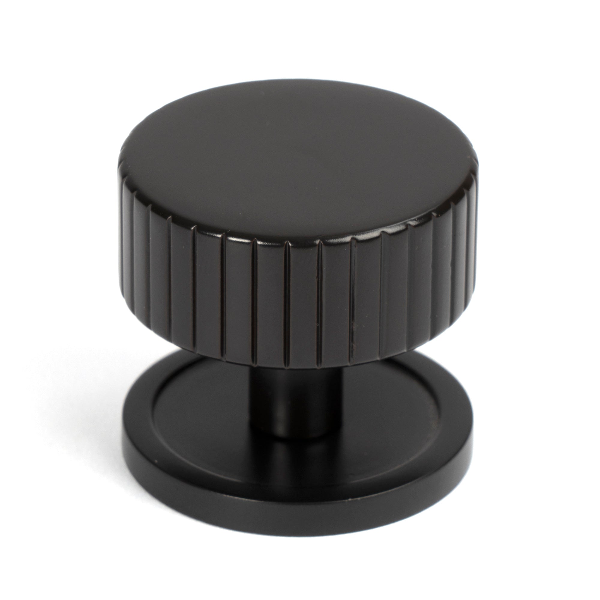 Aged Bronze Judd Cabinet Knob - 38mm (Plain) | From The Anvil-Cabinet Knobs-Yester Home