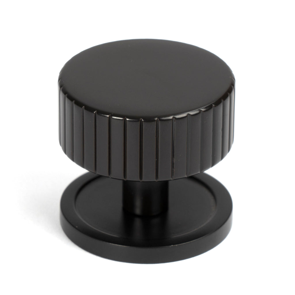 Aged Bronze Judd Cabinet Knob - 38mm (Plain) | From The Anvil-Cabinet Knobs-Yester Home
