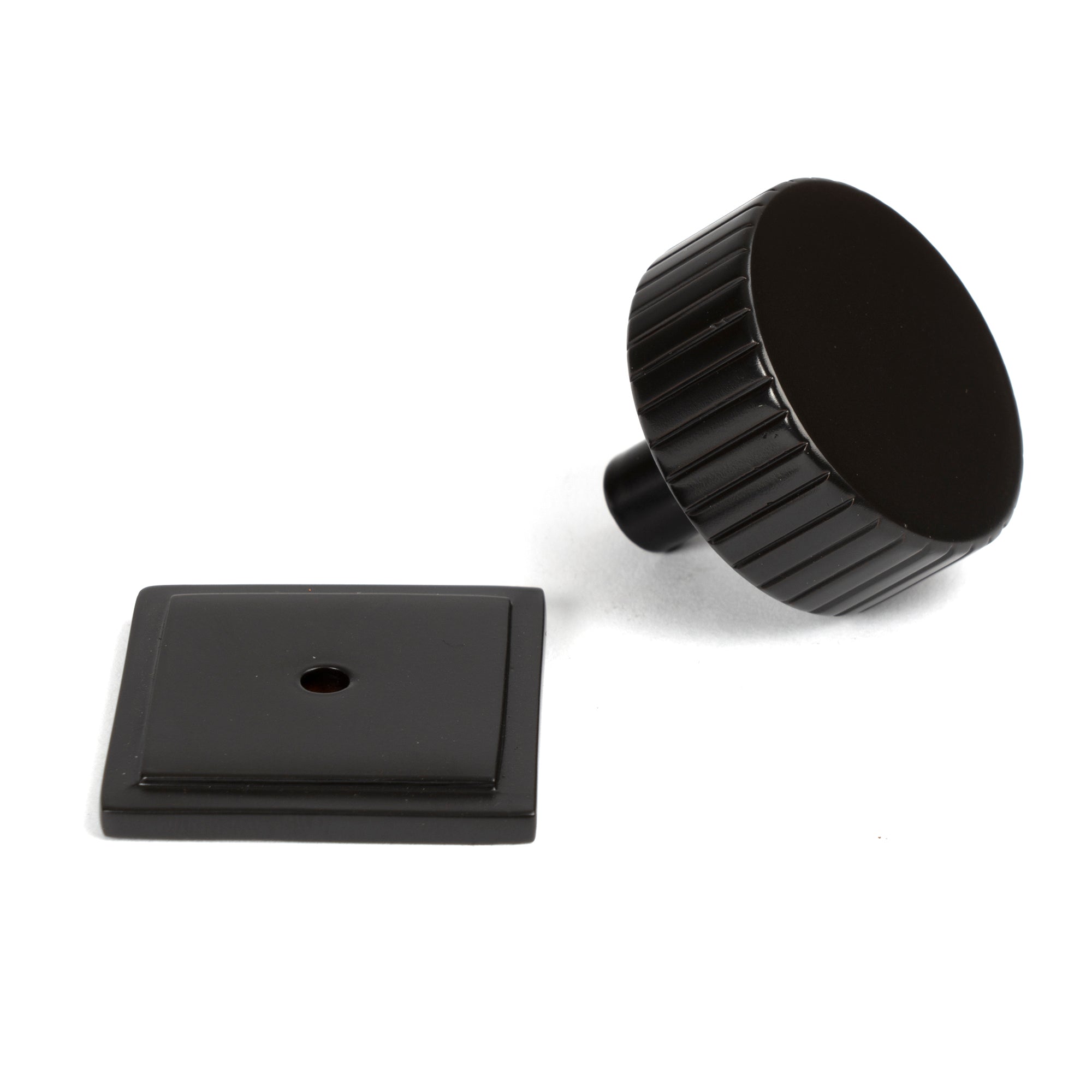 Aged Bronze Judd Cabinet Knob - 38mm (Square) | From The Anvil-Cabinet Knobs-Yester Home