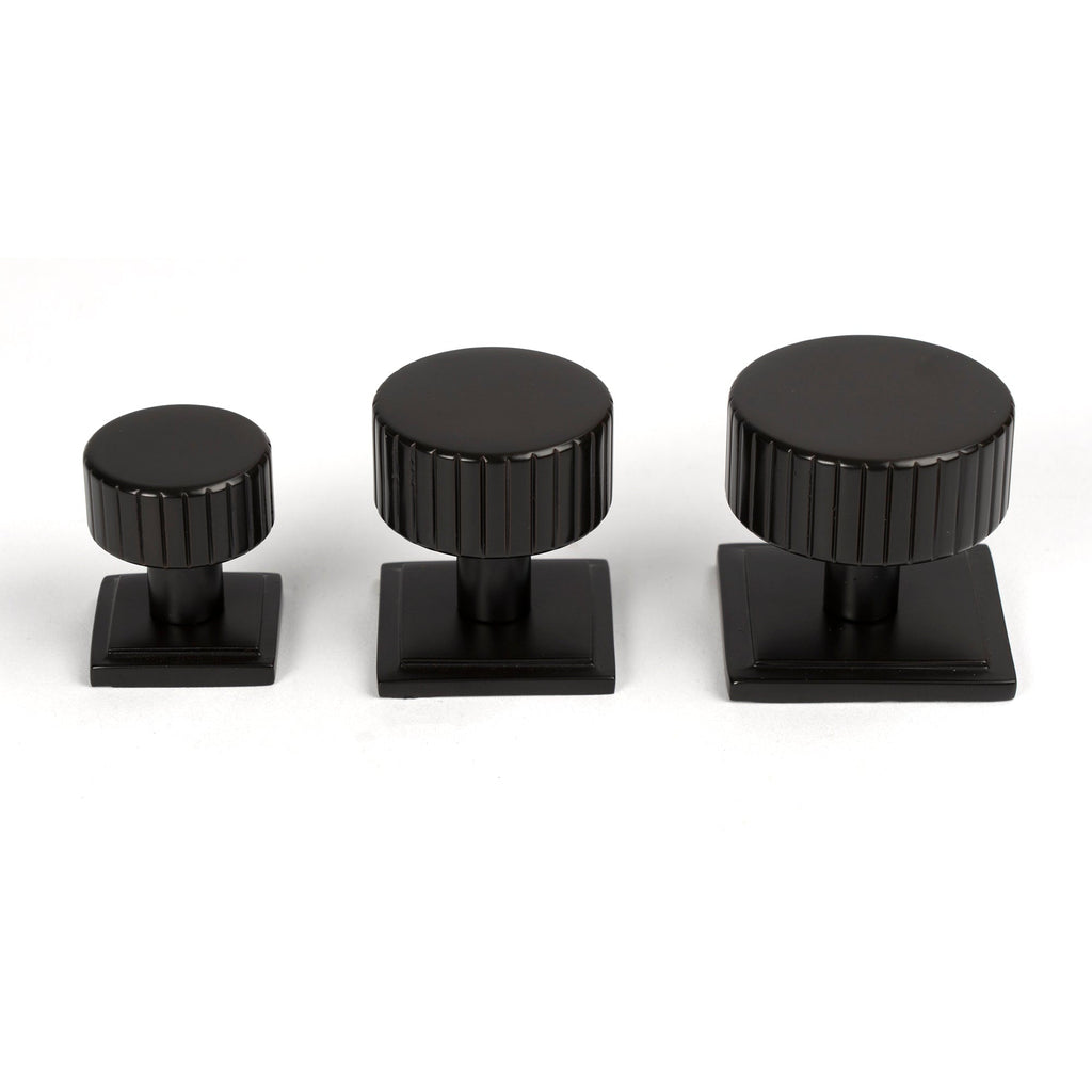 Aged Bronze Judd Cabinet Knob - 38mm (Square) | From The Anvil-Cabinet Knobs-Yester Home