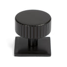 Aged Bronze Judd Cabinet Knob - 38mm (Square) | From The Anvil-Cabinet Knobs-Yester Home