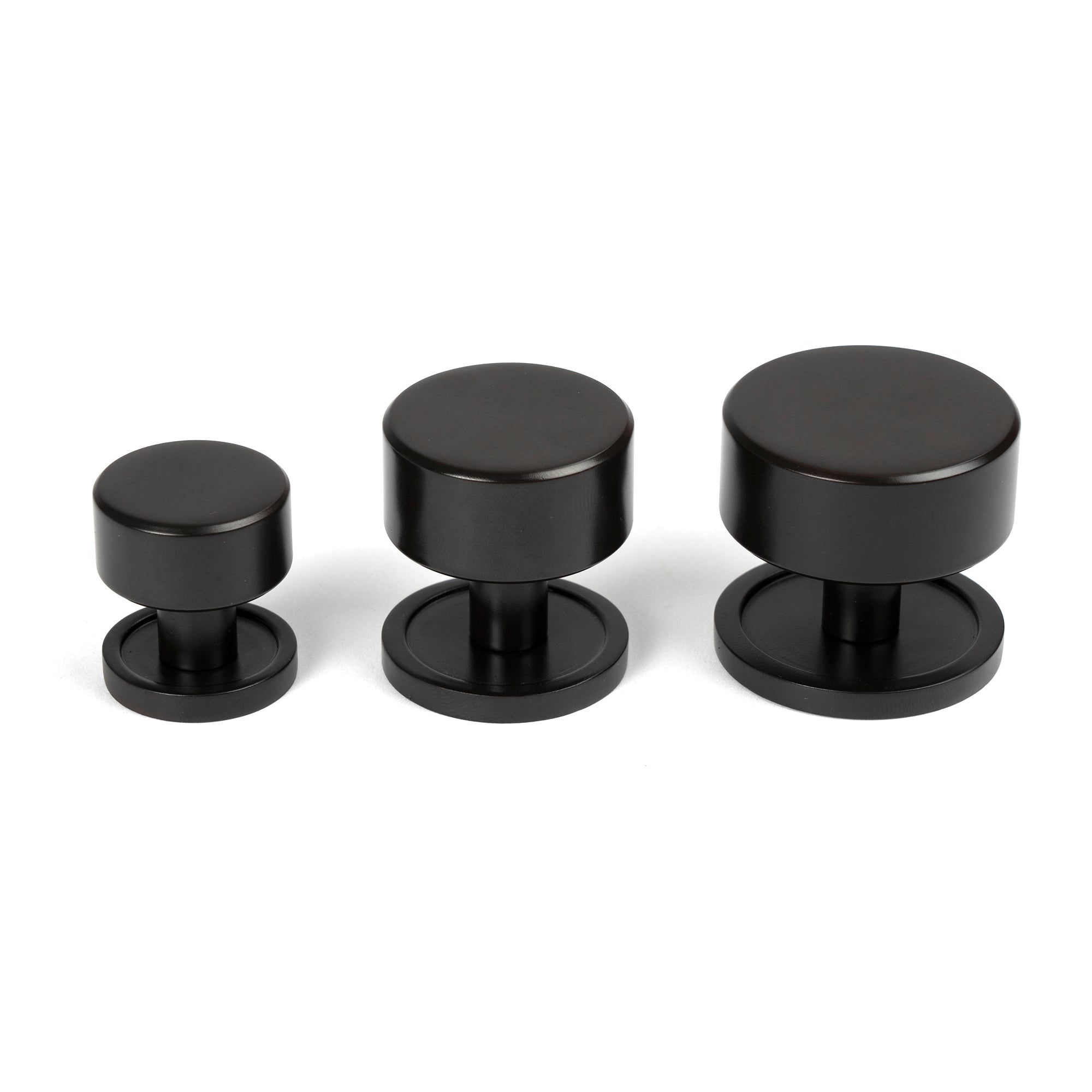 Aged Bronze Kelso Cabinet Knob - 25mm (Plain) | From The Anvil-Cabinet Knobs-Yester Home