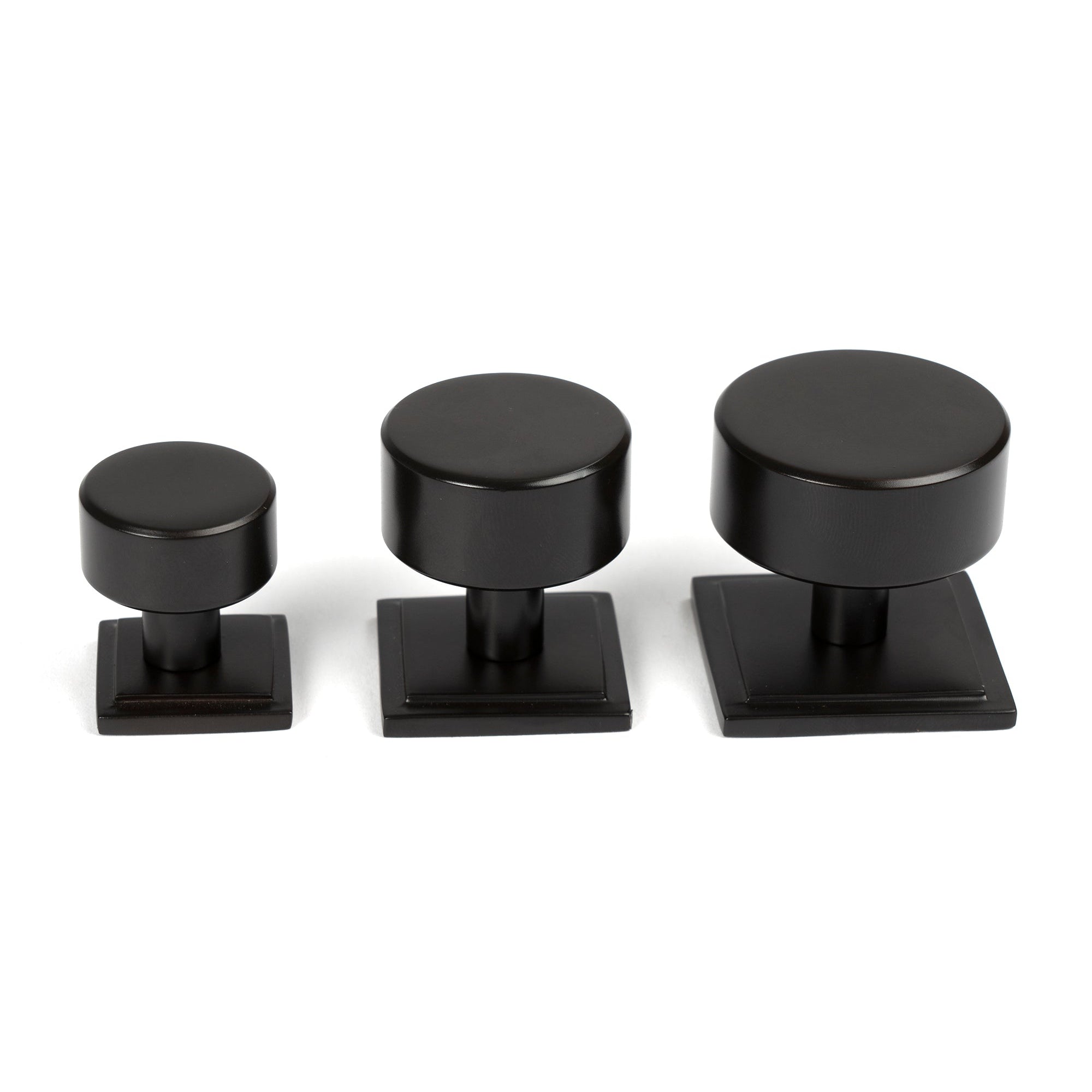 Aged Bronze Kelso Cabinet Knob - 25mm (Square) | From The Anvil-Cabinet Knobs-Yester Home