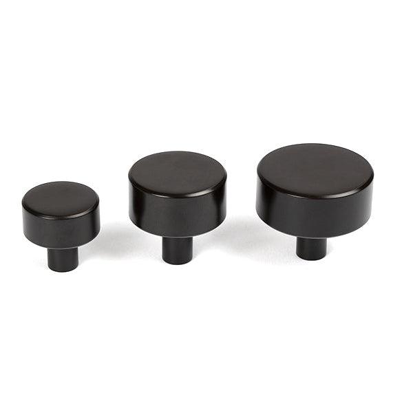 Aged Bronze Kelso Cabinet Knob - 32mm (No rose) | From The Anvil-Cabinet Knobs-Yester Home