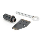 Aged Bronze Key-Flush Sash Stop | From The Anvil-Sash Stops-Yester Home