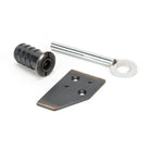 Aged Bronze Key-Flush Sash Stop | From The Anvil - Sash Stops - From The Anvil - Yester Home