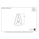 Aged Bronze Letter A | From The Anvil-Letters-Yester Home