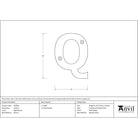 Aged Bronze Letter Q | From The Anvil - Letters - From The Anvil - Yester Home