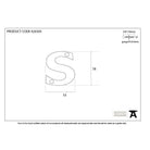 Aged Bronze Letter S | From The Anvil-Letters-Yester Home