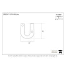 Aged Bronze Letter U | From The Anvil-Letters-Yester Home