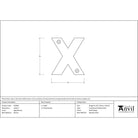 Aged Bronze Letter X | From The Anvil - Letters - From The Anvil - Yester Home