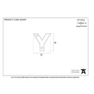 Aged Bronze Letter Y | From The Anvil-Letters-Yester Home