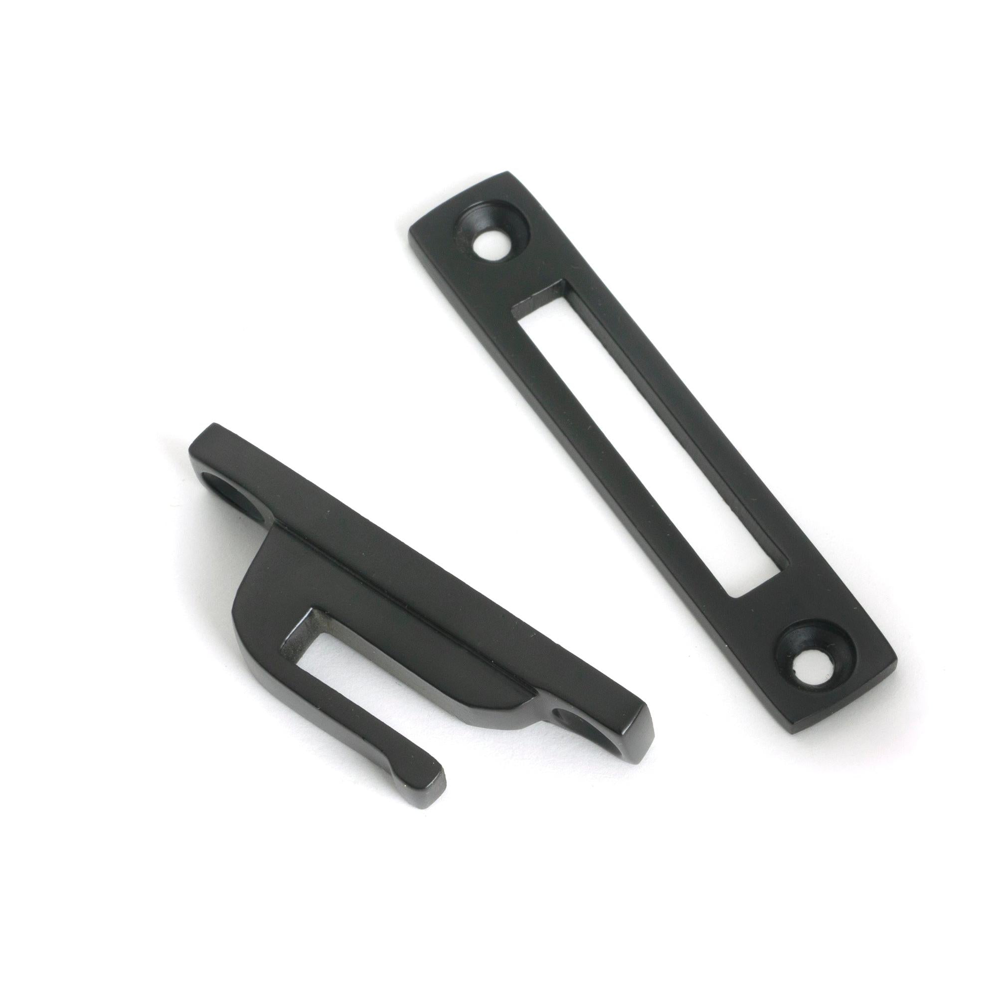Aged Bronze Locking Art Deco Fastener - RH - Locking Fasteners - From The Anvil - Yester Home