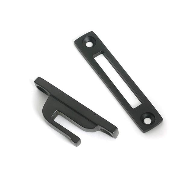 Aged Bronze Locking Art Deco Fastener - RH - Locking Fasteners - From The Anvil - Yester Home